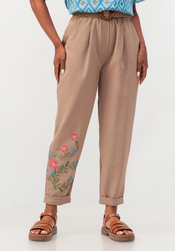 Брюки-бананы с принтом шир.  580, рис. 17