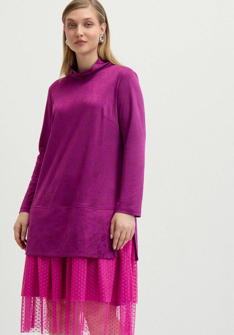 Платье с ярусами из сeтки шир.  750, рис. 7