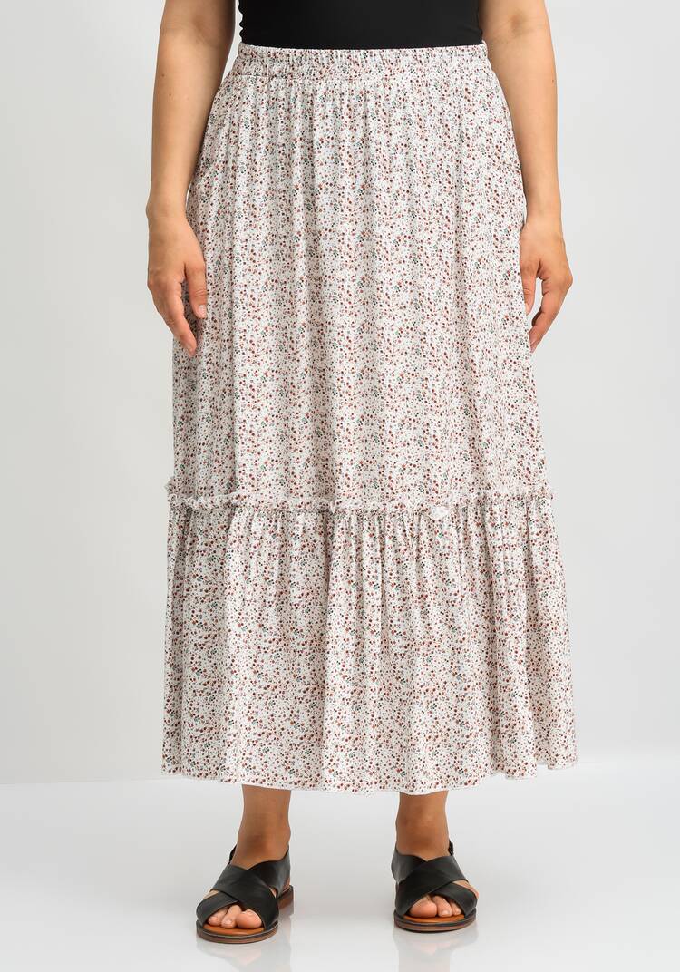 Юбка на резинке и с воланом по низу шир.  750, рис. 21