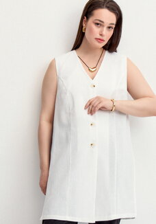 Жилет изо льна