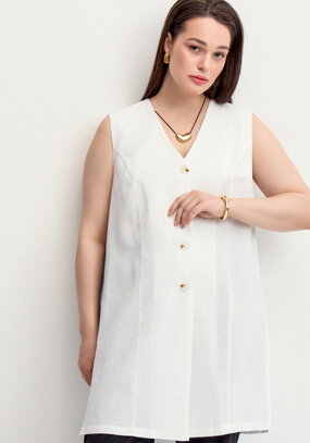 Жилет изо льна