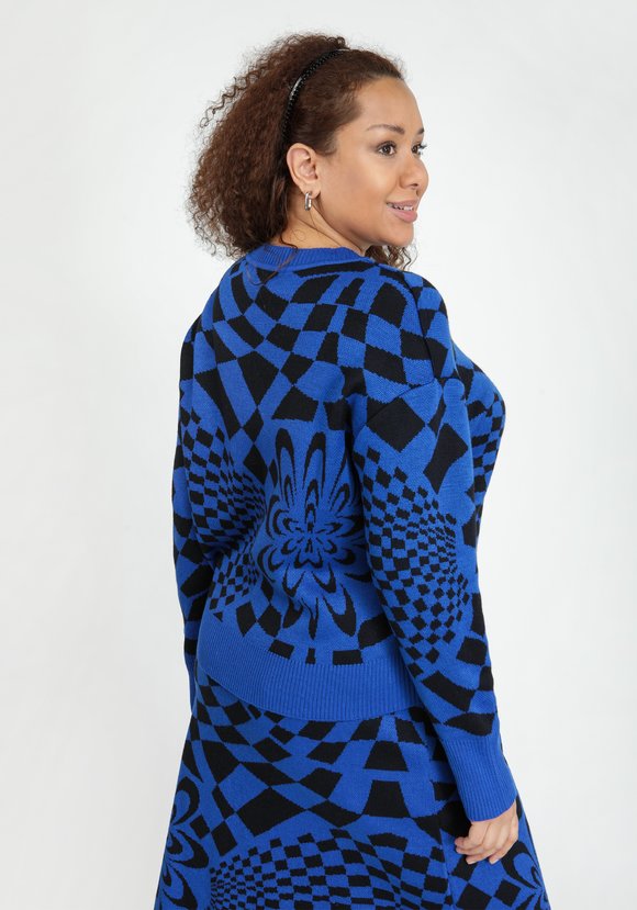 Джемпер с рисунком абстракция шир.  580, рис. 12