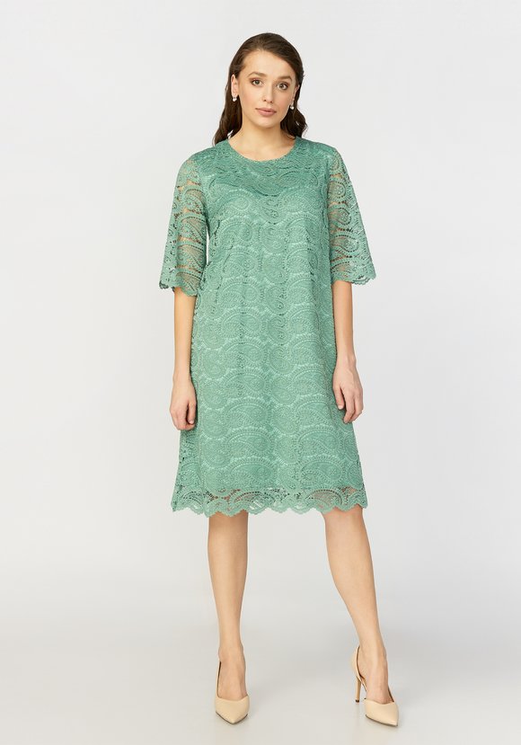 Платье миди кружевное шир.  580, рис. 6
