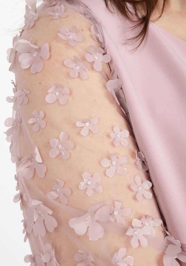 Платье коктейльное из комбинированной ткани шир.  750, рис. 13