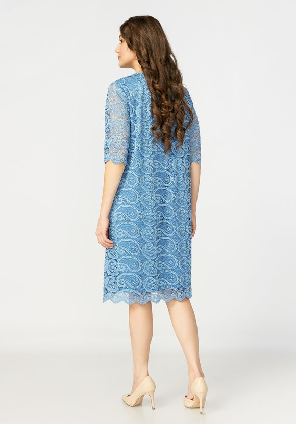 Платье миди кружевное шир.  580, рис. 19