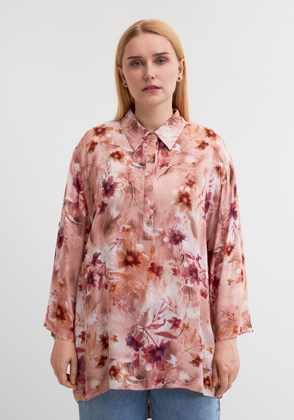 Блуза Цветочная радость шир.  580, рис. 4