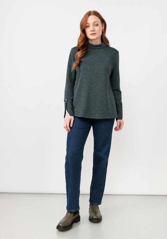 Водолазка в рубчик с люрексом шир.  580, рис. 18