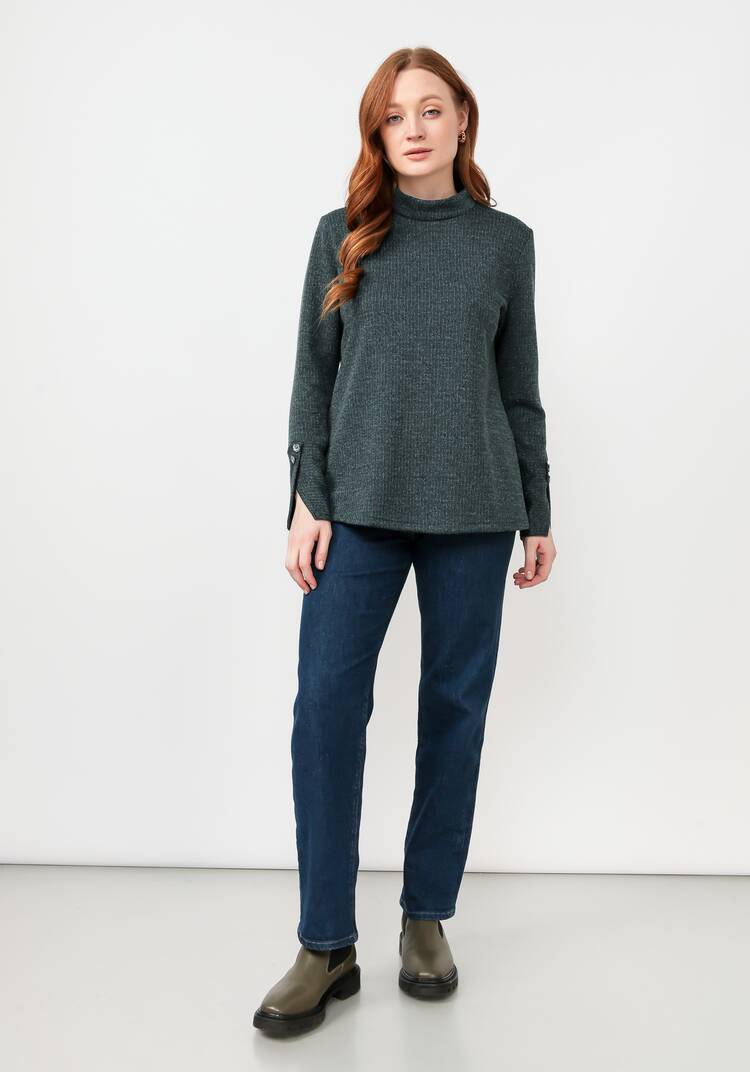 Водолазка в рубчик с люрексом шир.  750, рис. 18