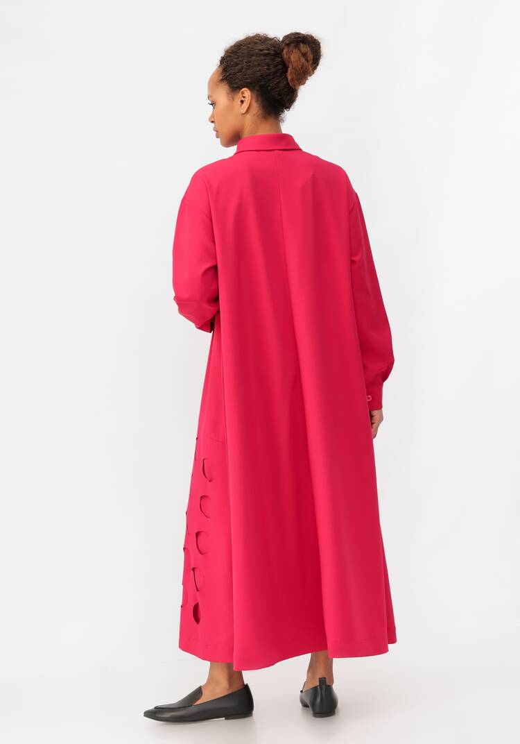 Платье-рубашка с перфорацией шир.  750, рис. 17