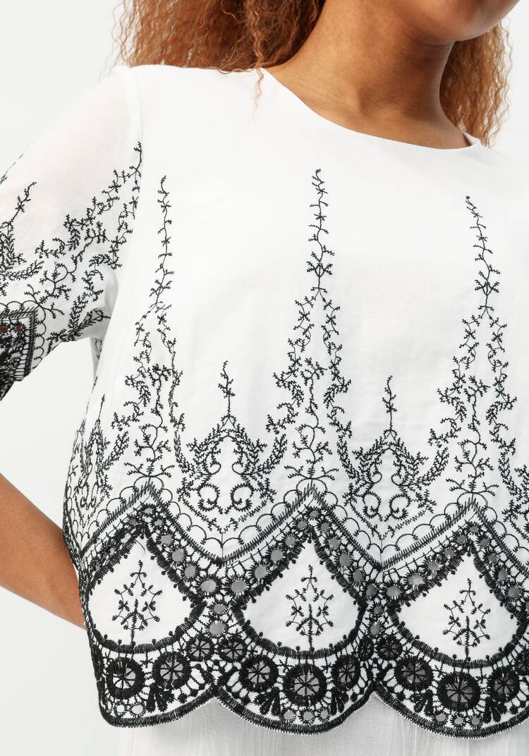 Платье свободного кроя с вышивкой шир.  750, рис. 5