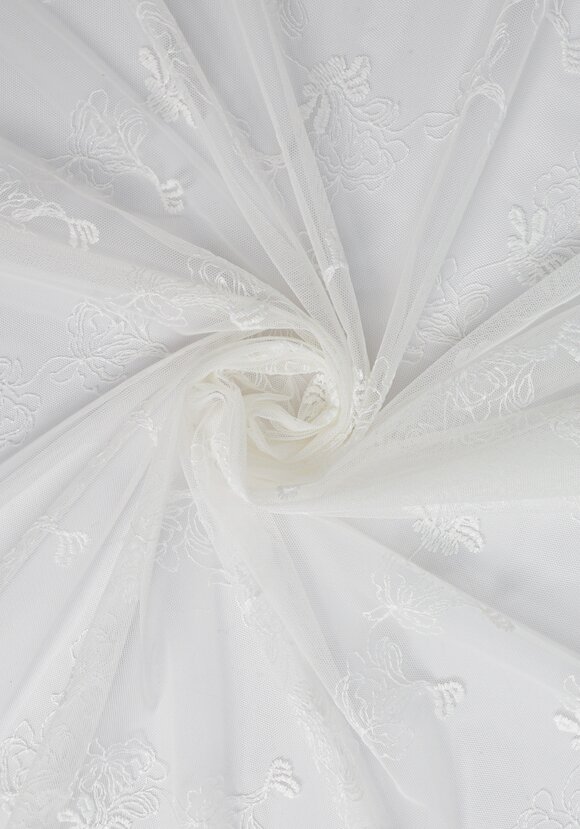 Тюль-сетка с вышивкой шир.  580, рис. 23