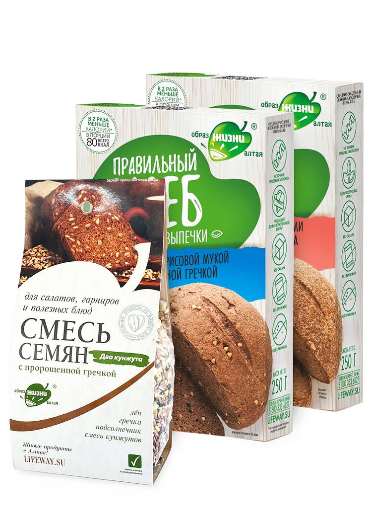 Набор смесей для выпечки (2 шт.) +смесь семян шир.  750, рис. 1