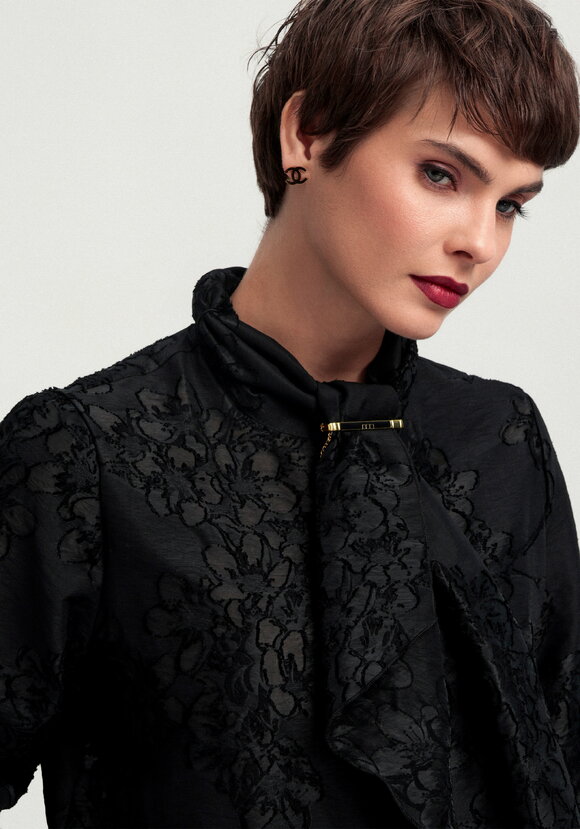 Блуза со съемным бантом шир.  580, рис. 13