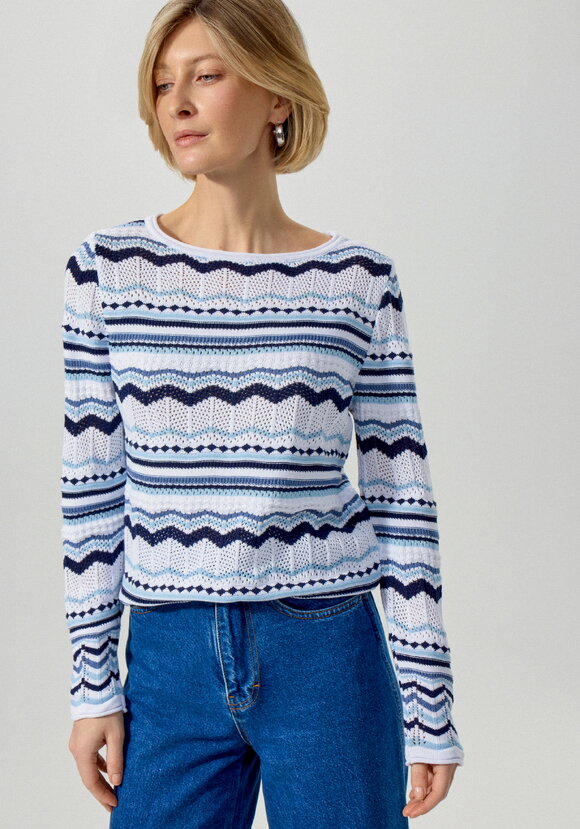 Джемпер с морским орнаментом шир.  580, рис. 4