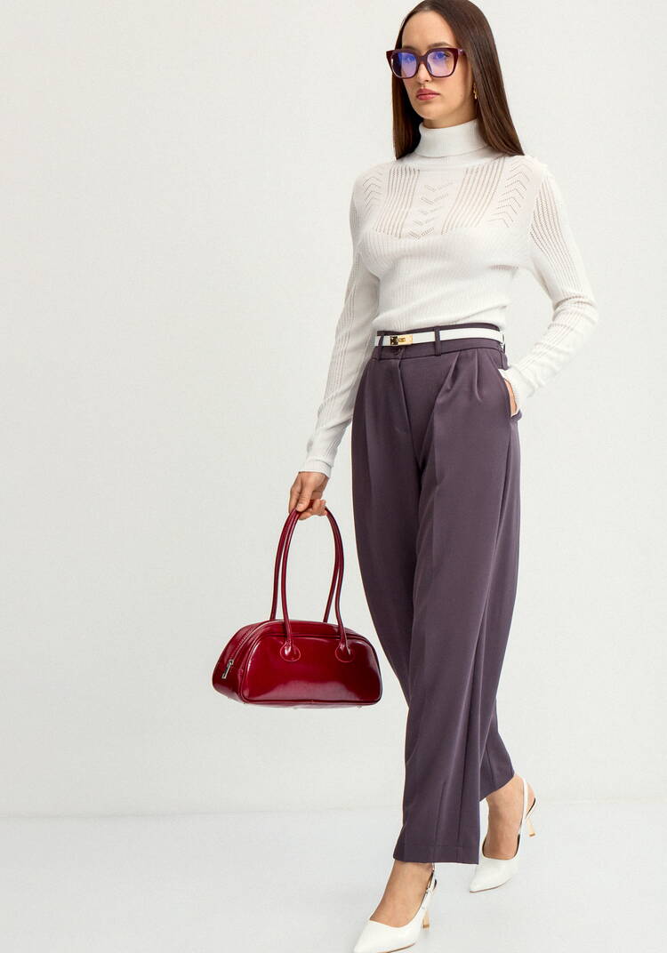Брюки классические с защипами шир.  750, рис. 1