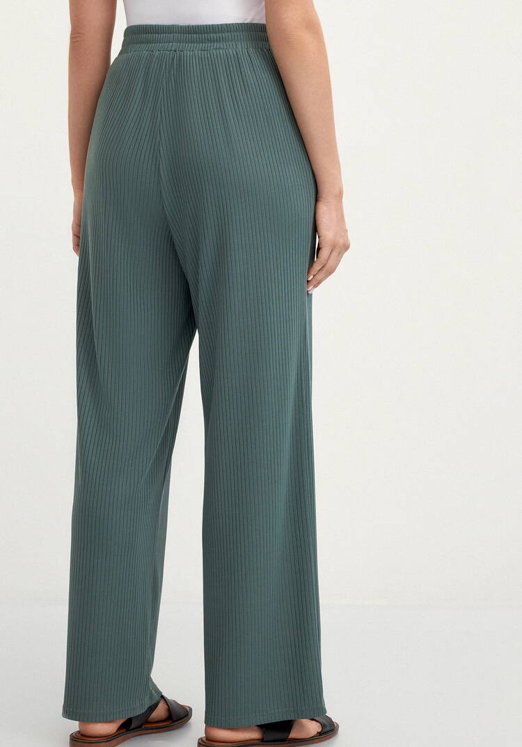 Брюки свободного кроя в рубчик шир.  750, рис. 3