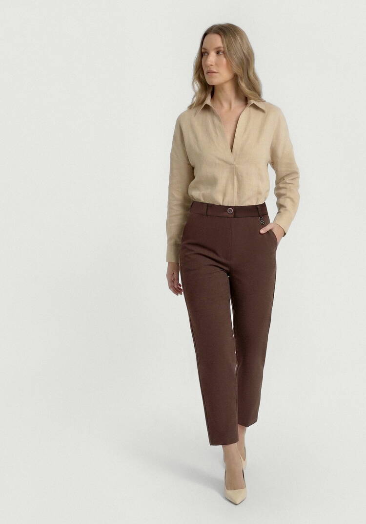 Брюки из льна Амальтия шир.  750, рис. 17