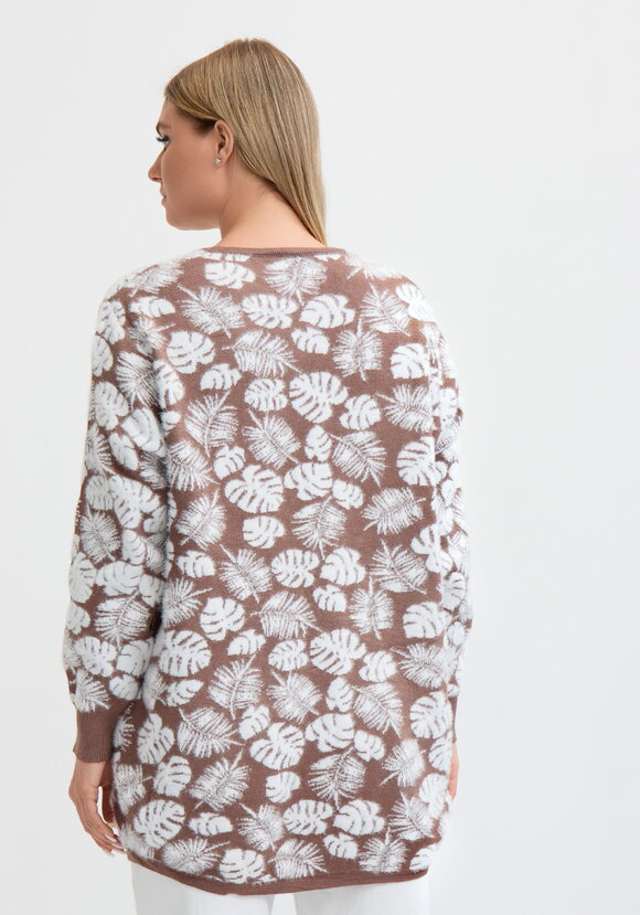 Туника пушистая с принтом шир.  580, рис. 42