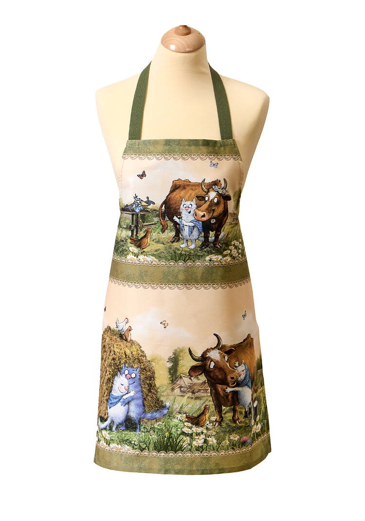 Фартук Синие коты шир.  750, рис. 2