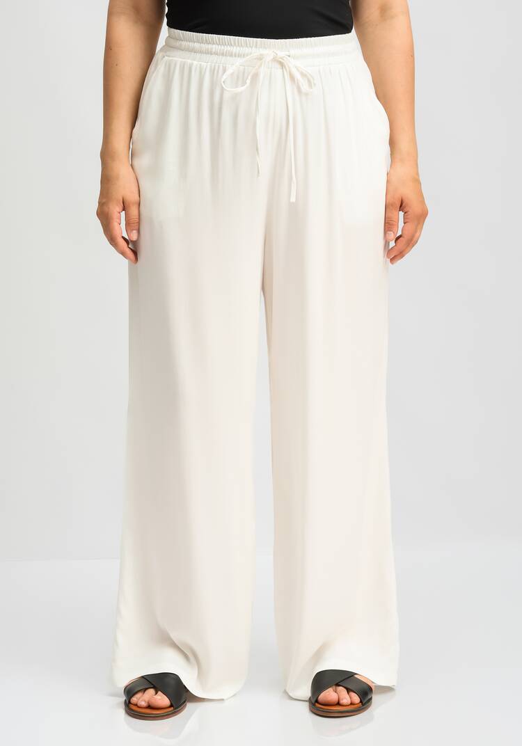 Брюки палаццо с резинкой на поясе шир.  750, рис. 37