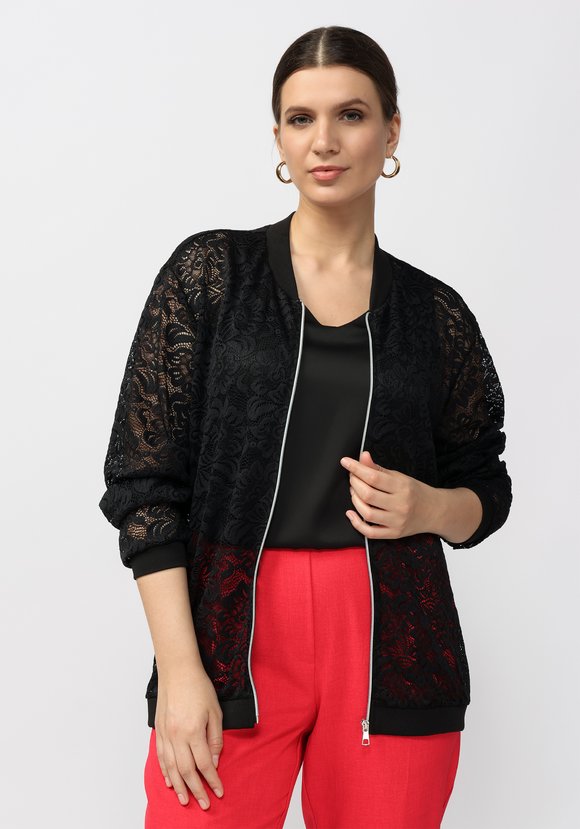Бомбер кружевной Ребекка шир.  580, рис. 1