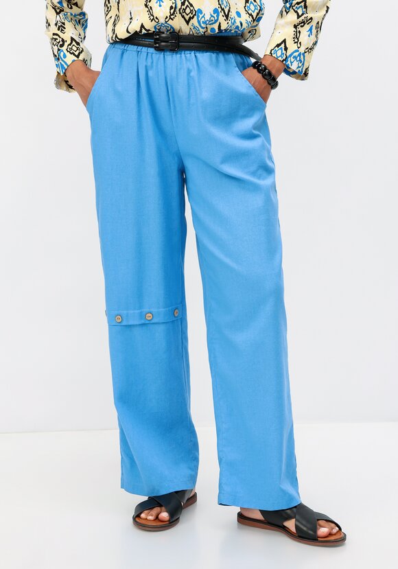 Брюки с декоративной планкой шир.  580, рис. 1