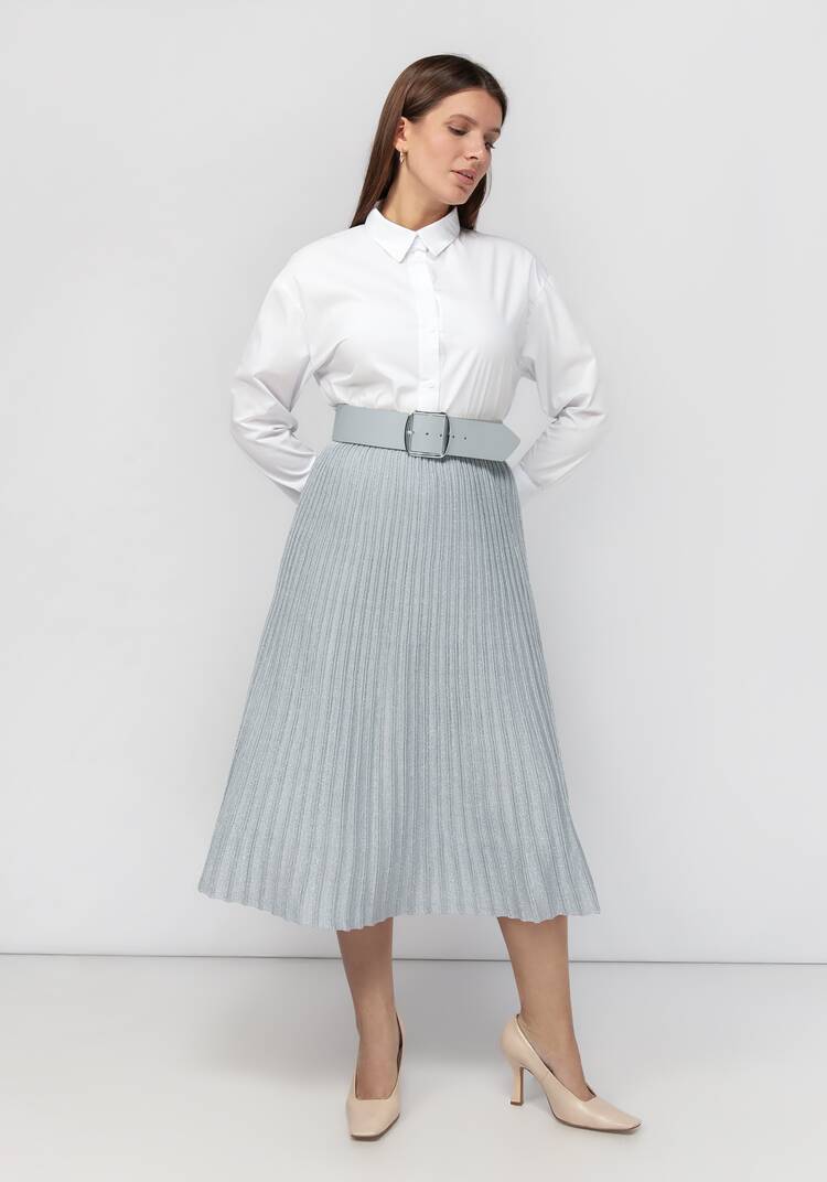 Юбка миди с метанитью шир.  750, рис. 27