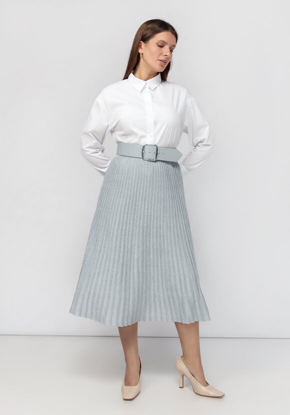 Юбка миди с метанитью шир.  580, рис. 27