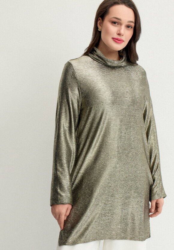 Туника свободного силуэта с блеском шир.  580, рис. 11