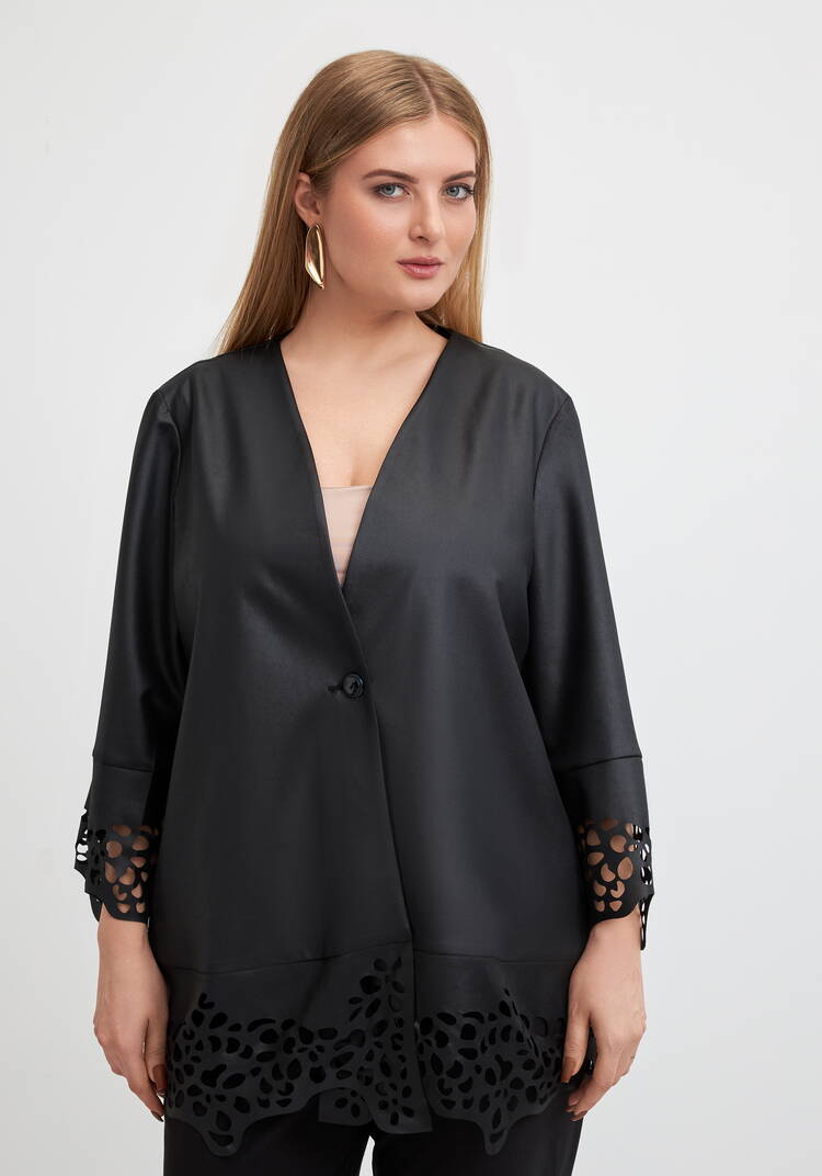 Кардиган с ажурным рисунком шир.  750, рис. 10