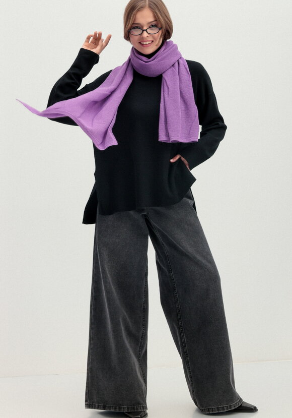 Палантин с нежным фактурным рисунком шир.  580, рис. 18