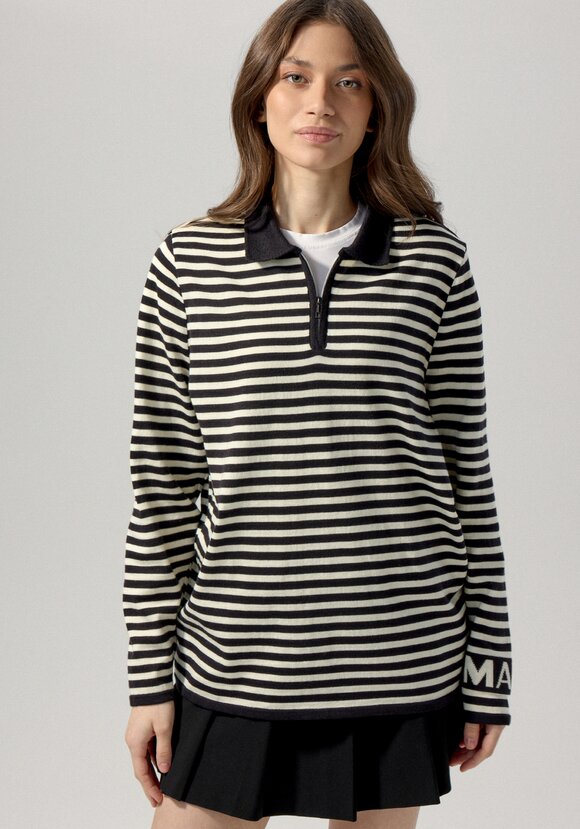 Поло в полоску на молнии шир.  580, рис. 4