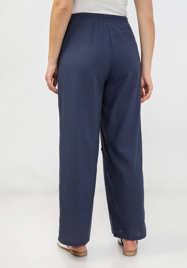 Брюки с декоративной складкой впереди шир.  750, рис. 25