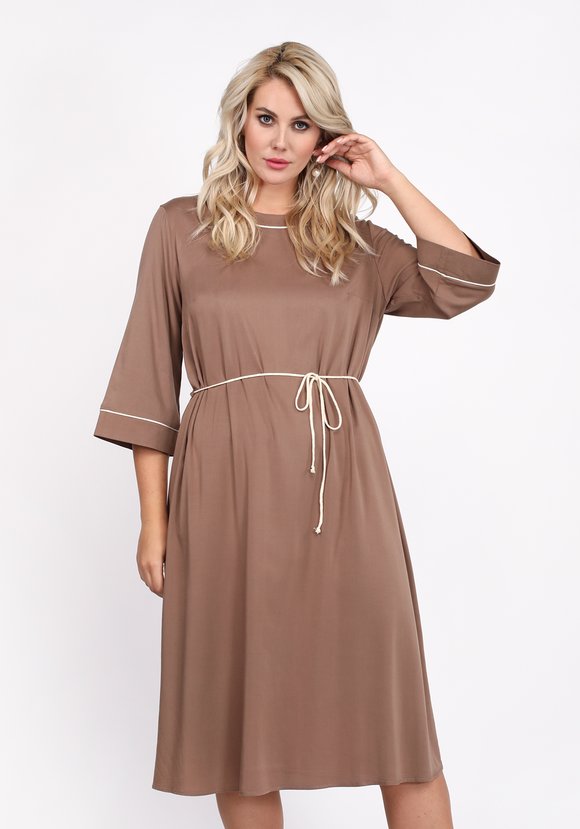 Платье миди с кантом шир.  580, рис. 3