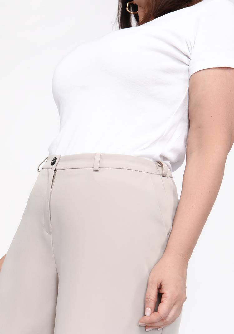 Брюки-кюлоты однотонные широкие шир.  750, рис. 3