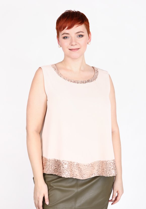 Топ с отделкой из пайеток шир.  580, рис. 2