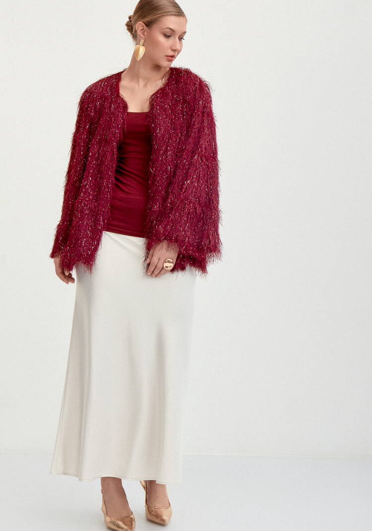 Жакет из ткани с блестящим ворсом шир.  750, рис. 8