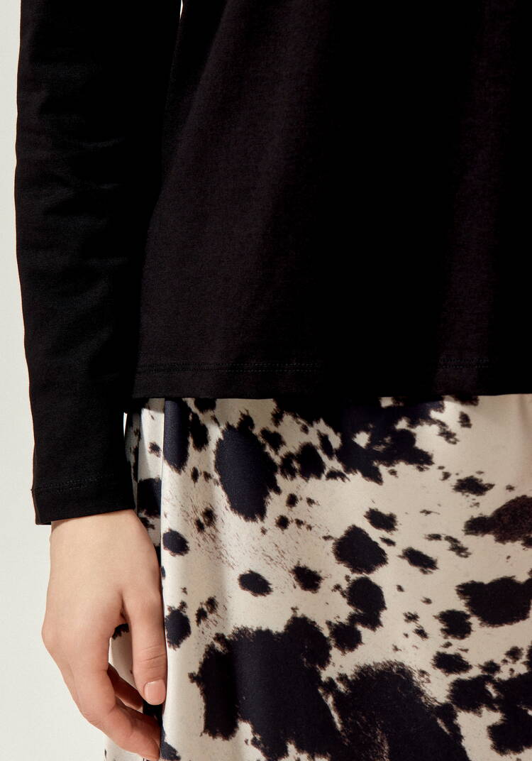 Лонгслив с круглым воротом из хлопка шир.  750, рис. 14