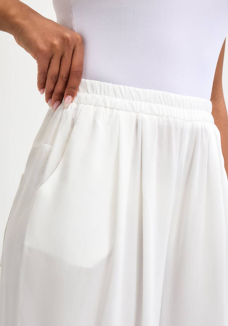 Брюки свободного кроя на резинке по низу шир.  750, рис. 6