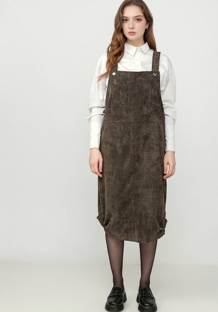 Сарафан из микровельвета на бретелях шир.  750, рис. 17