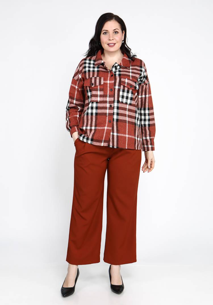 Брюки широкие на резинке с защипами шир.  750, рис. 3