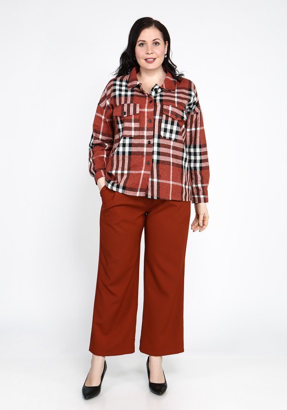 Брюки широкие на резинке с защипами шир.  580, рис. 3