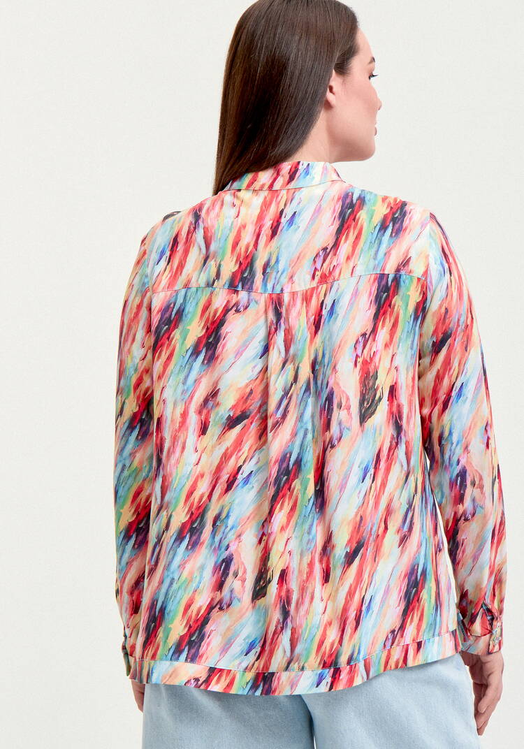 Блуза базовая с планкой на груди шир.  750, рис. 3