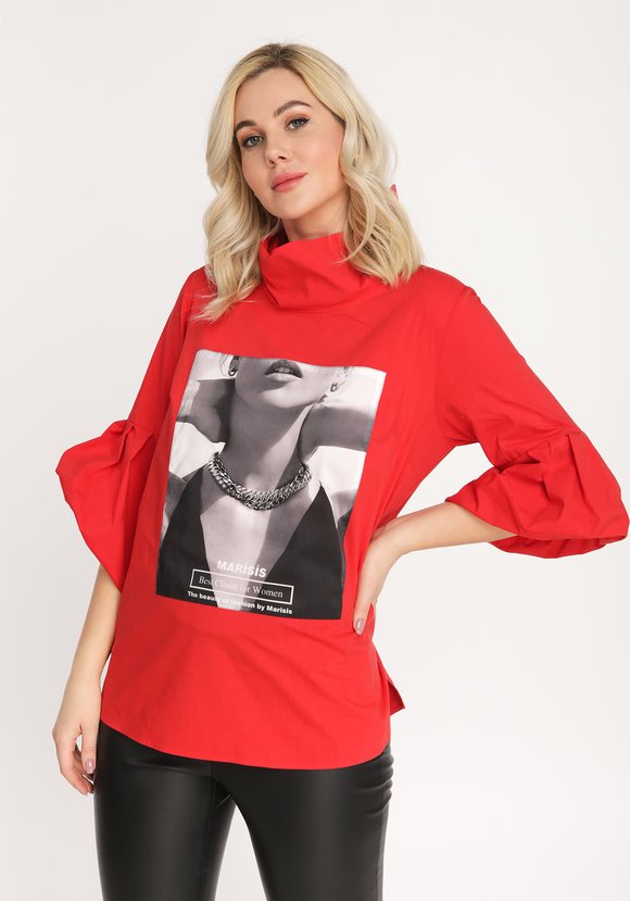 Блуза с декоративной цепочкой шир.  580, рис. 13