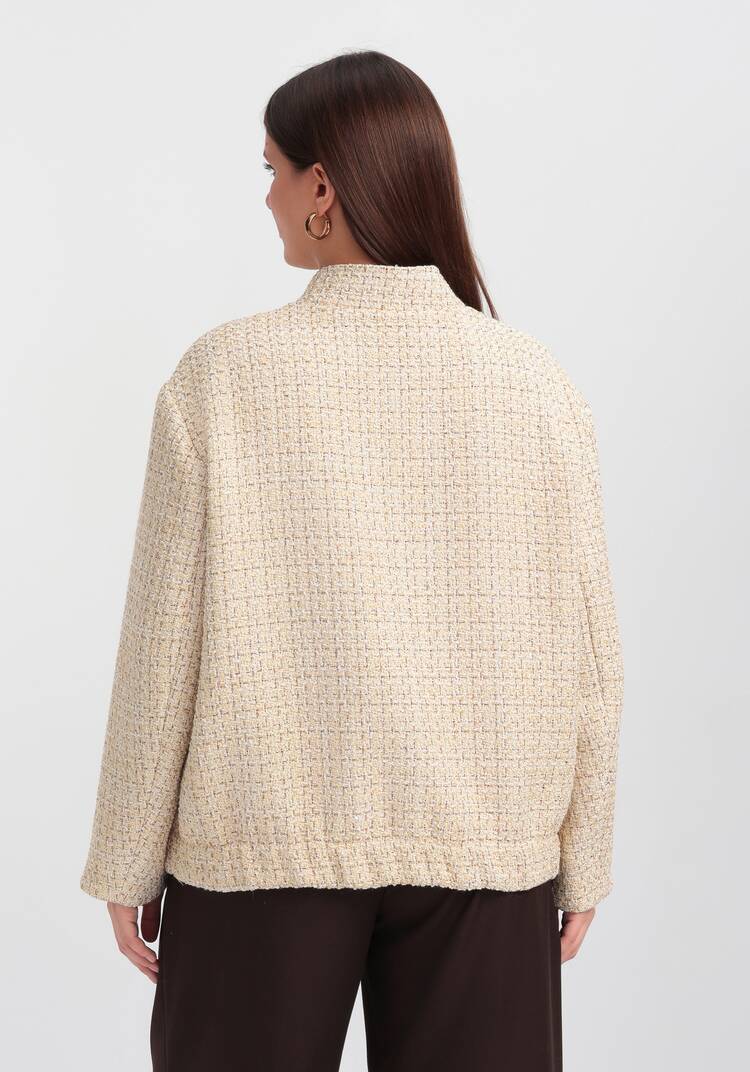 Твидовый бомбер шир.  750, рис. 3