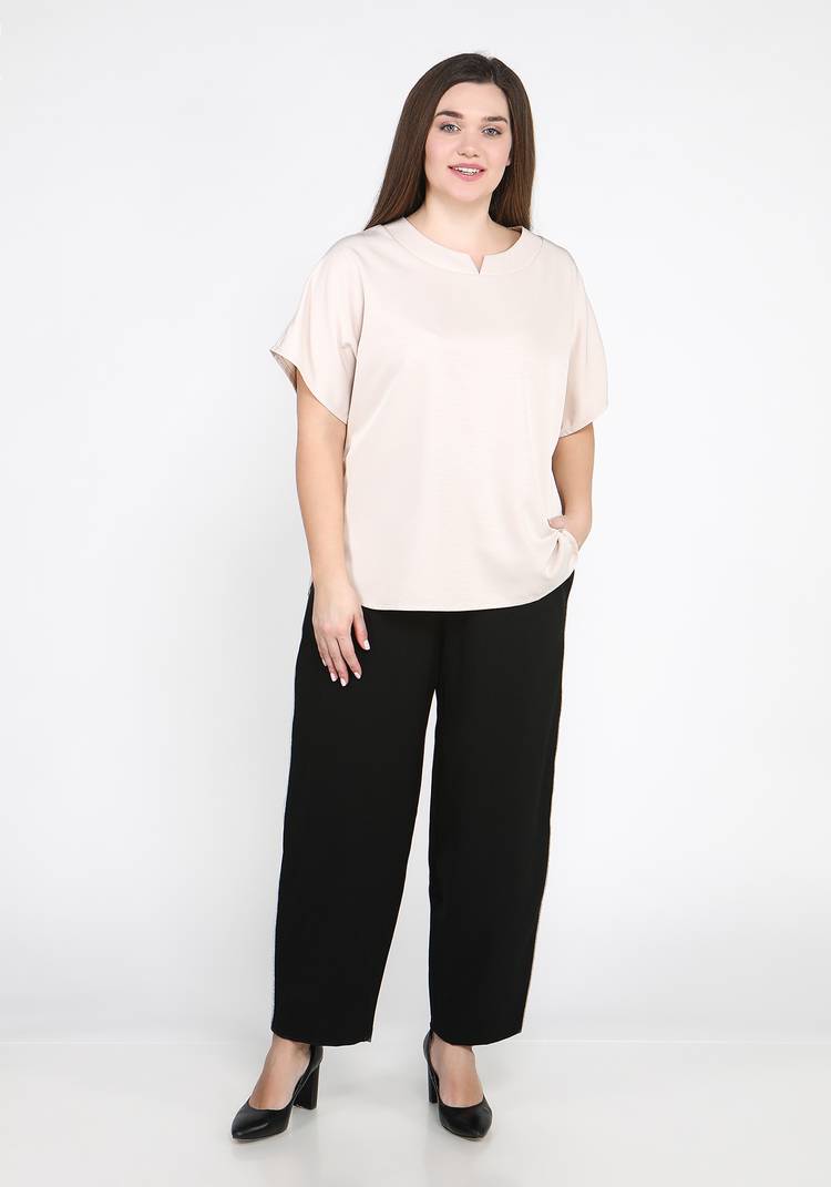 Блуза однотонная с рукавом-кимоно шир.  750, рис. 7