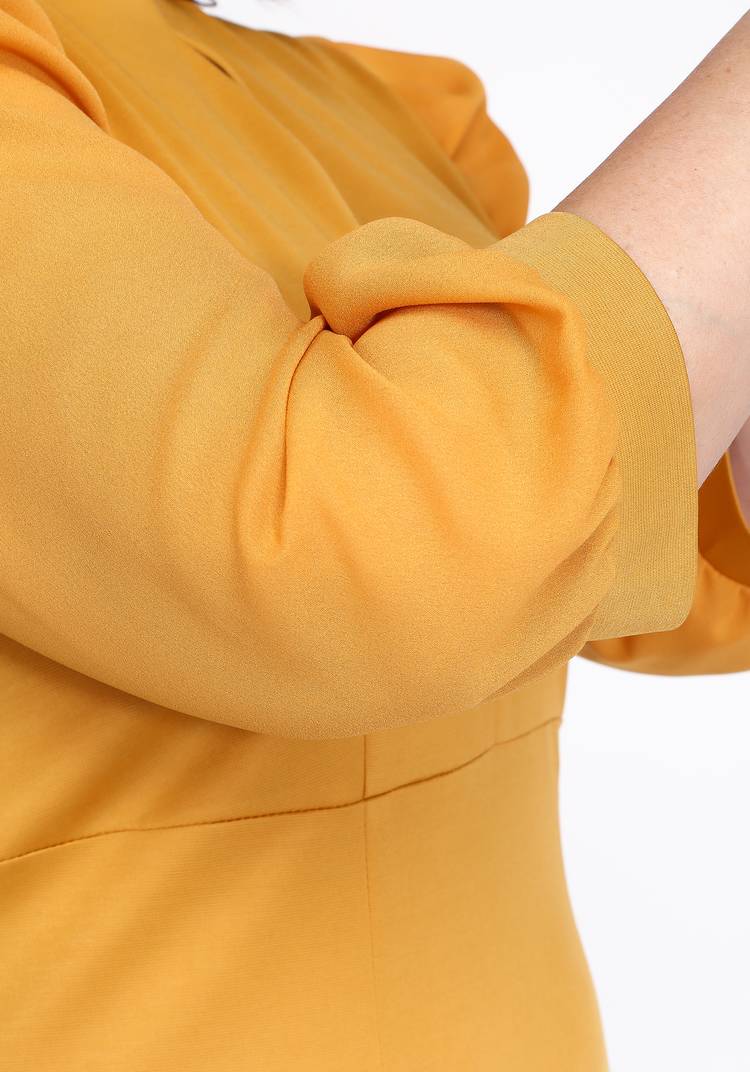 Платье прилегающее с шифоновым рукавом шир.  750, рис. 12