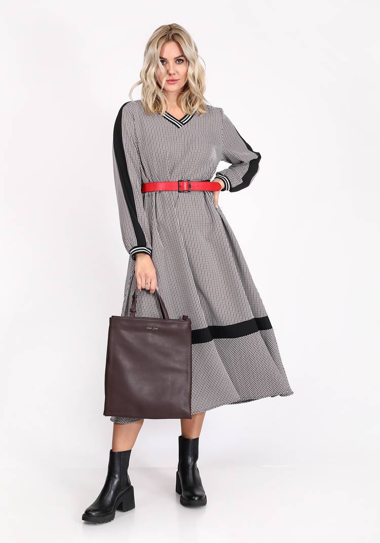 Платье миди с кулиской на талии шир.  750, рис. 3