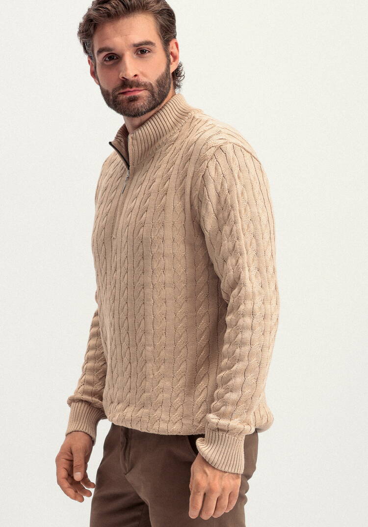 Джемпер с высоким горлом и молнией до груди шир.  750, рис. 3