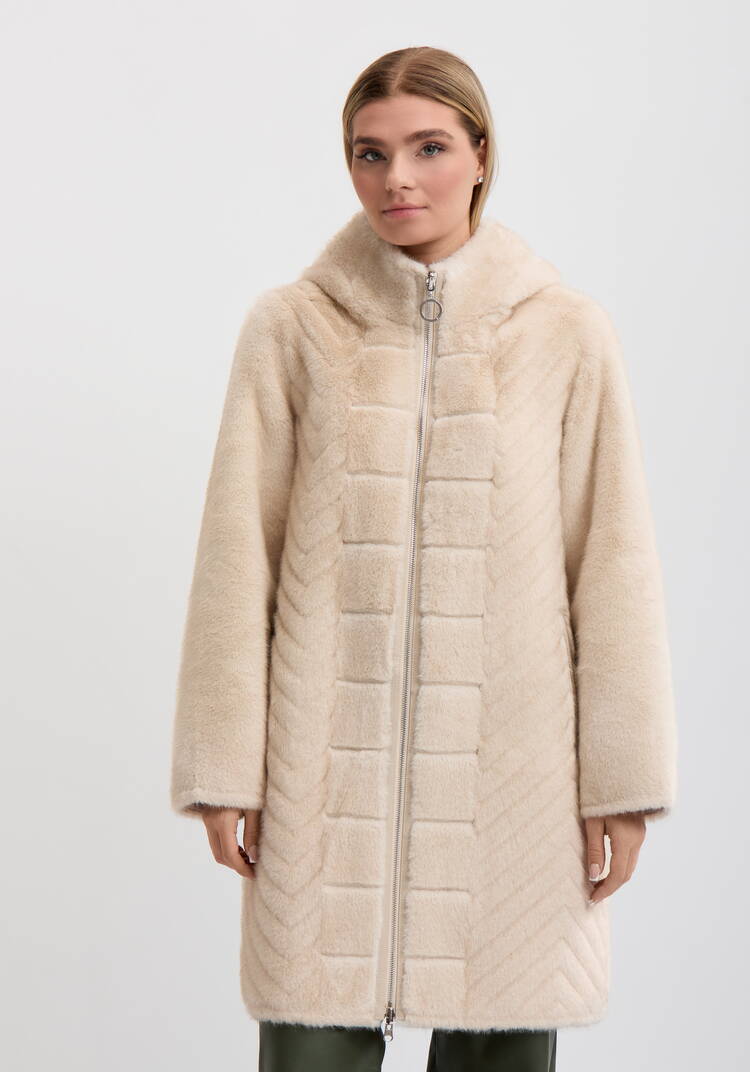 Шуба двухсторонняя Грейс шир.  750, рис. 5